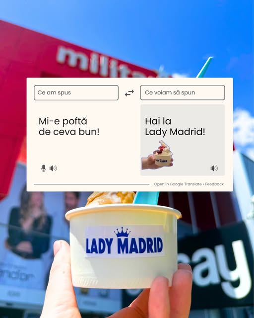 Desert frozen yogurt Lady Madrid