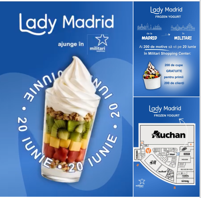 Lady Madrid Frozen Yogurt la Militari Shopping