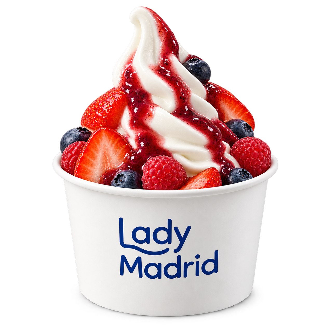 Frozen yogurt cu fructe de pădure