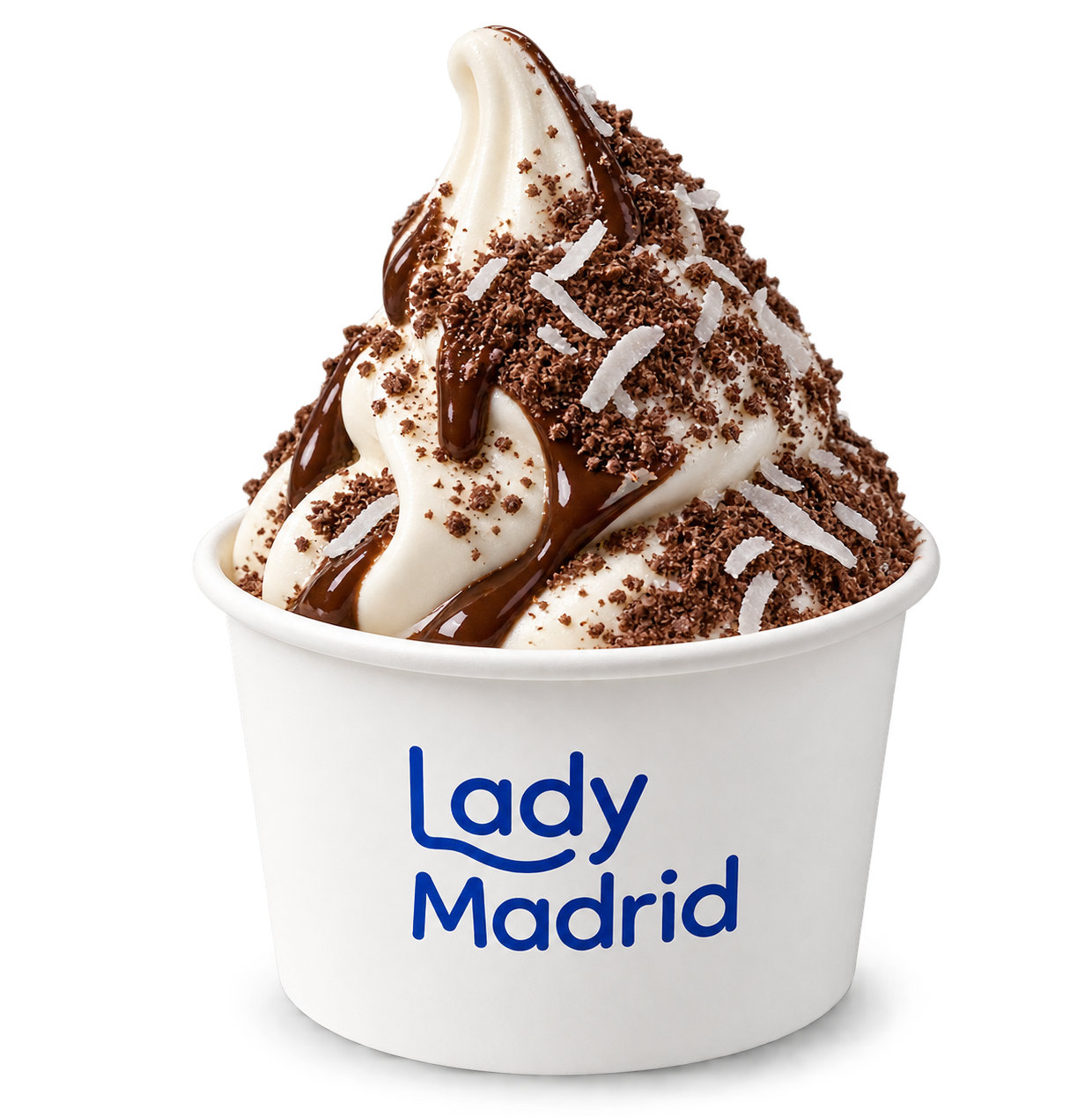Frozen yogurt cu ciocolată și cocos